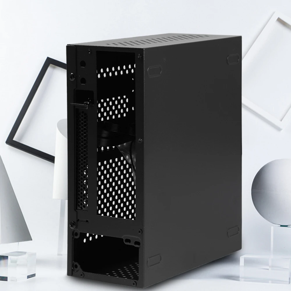 A09 Mini Desktop HTPC Computer Case for ITX Motherboard Small 1U/Flex Gaming PC Chasis Home and Office USB3.0 |