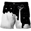 Summer Men's Shorts Quick Drying Hawaii Holiday Sports Swimming Trunks Fashion 3D Coconut Tree Print Loose Sports Shorts 2XS-5XL 4