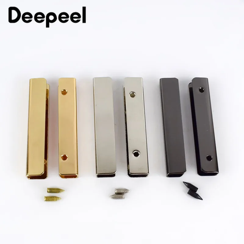 10/20pcs 5cm Bags Corner Screws Clip Edges Protector Metal Buckles Bag