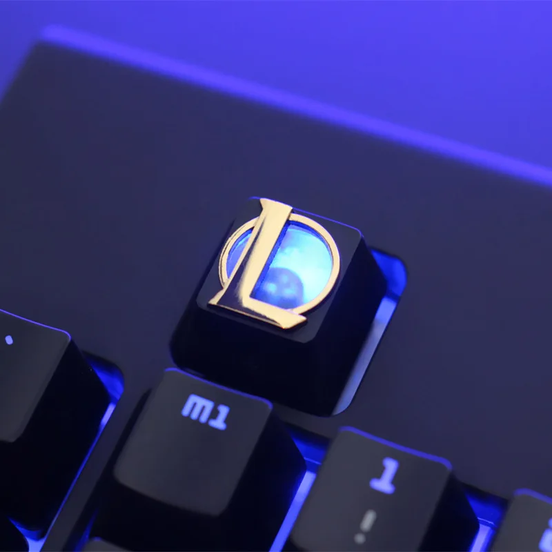 Liga de Alumínio Teclado Mecânico Chave Cap 1pc para Csgo ow Dota Pubg Wow Lol r4 Altura Alívio Estereoscópico - Imagem 4