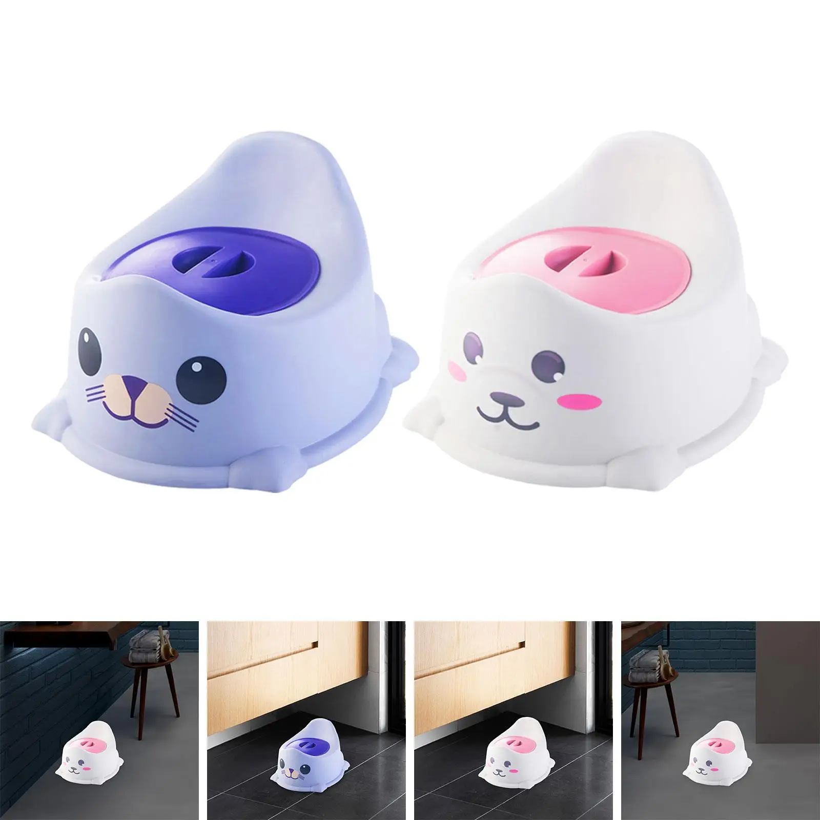 Baby Potty Training Chair Adorable Comfortable Portable Indoor with Lid Nonslip Children Animal Potty Urinal Toddlers Toilet