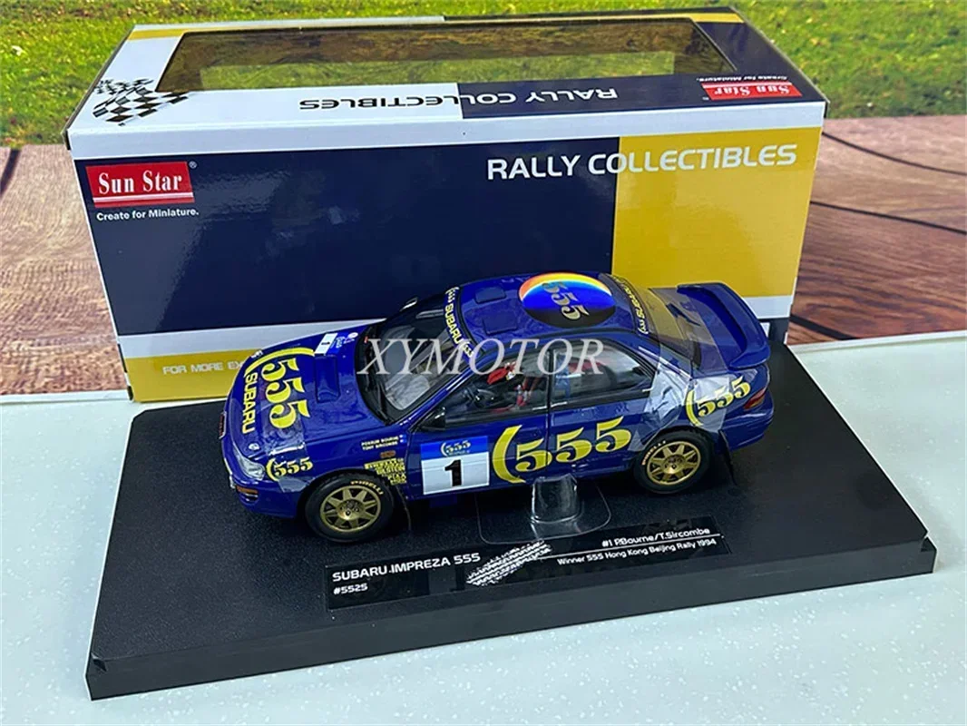 Sunstar 1:18 Subaru Impreza McRae 555 WRC #2 - Modèle Diecast Bleu - Collection