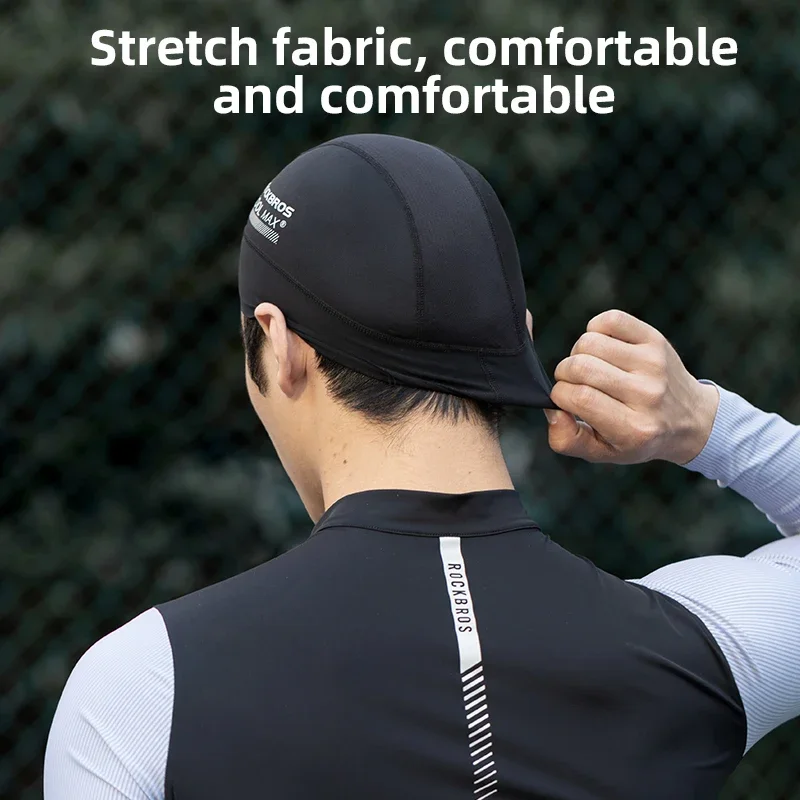 ROCKBROS Cycling Cap Breathable Quick-drying Helmet Hat Inner Cap UPF50 Sun Protection Sports Running Cap Summer Motorcycle Hats 3