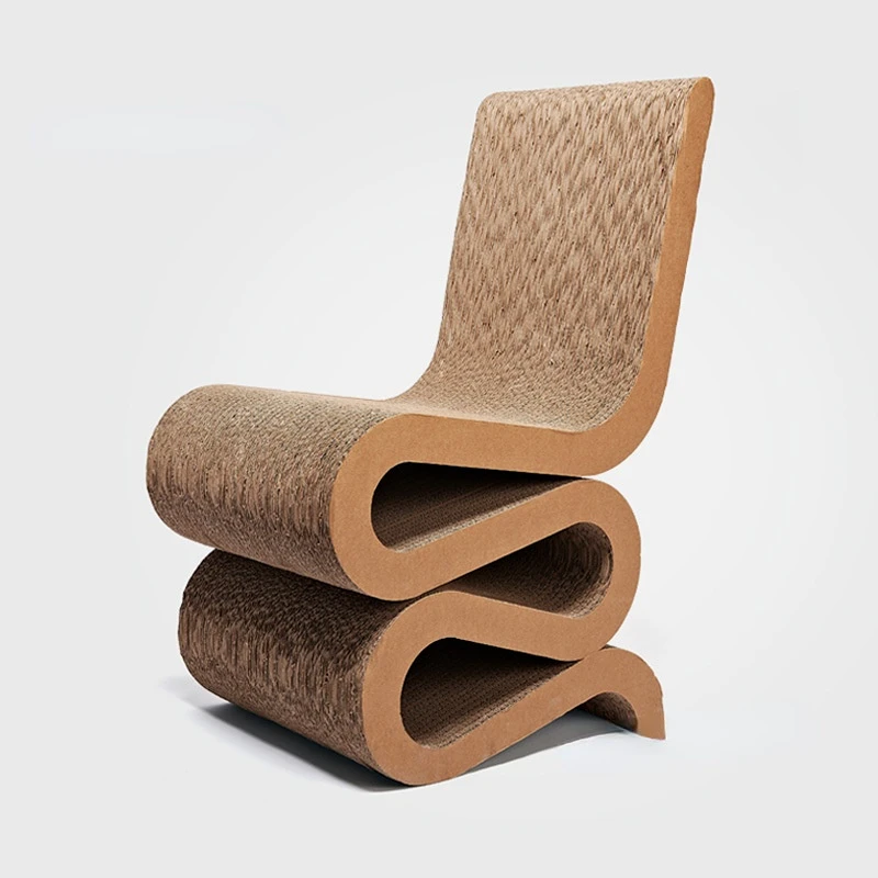 

Стулья для отдыха в простом гостиную, обеденные стулья для отдыха, кофейни, балкона, S-образный стул, креативная мебель, стул из гофрированной бумаги