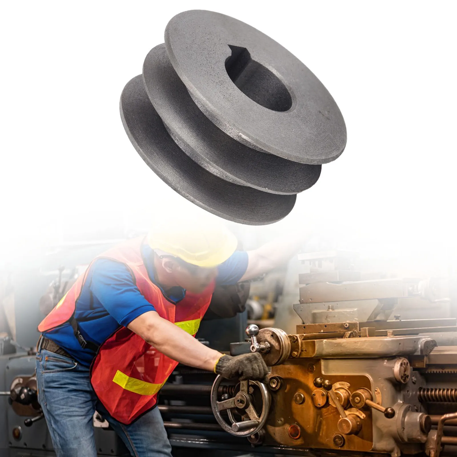 Belt Pulley V-Belt Pulley A-Type Double Slot Pulley Motor Material Cast Iron Dia 50mm-100 Power Tool Replacement Accessories