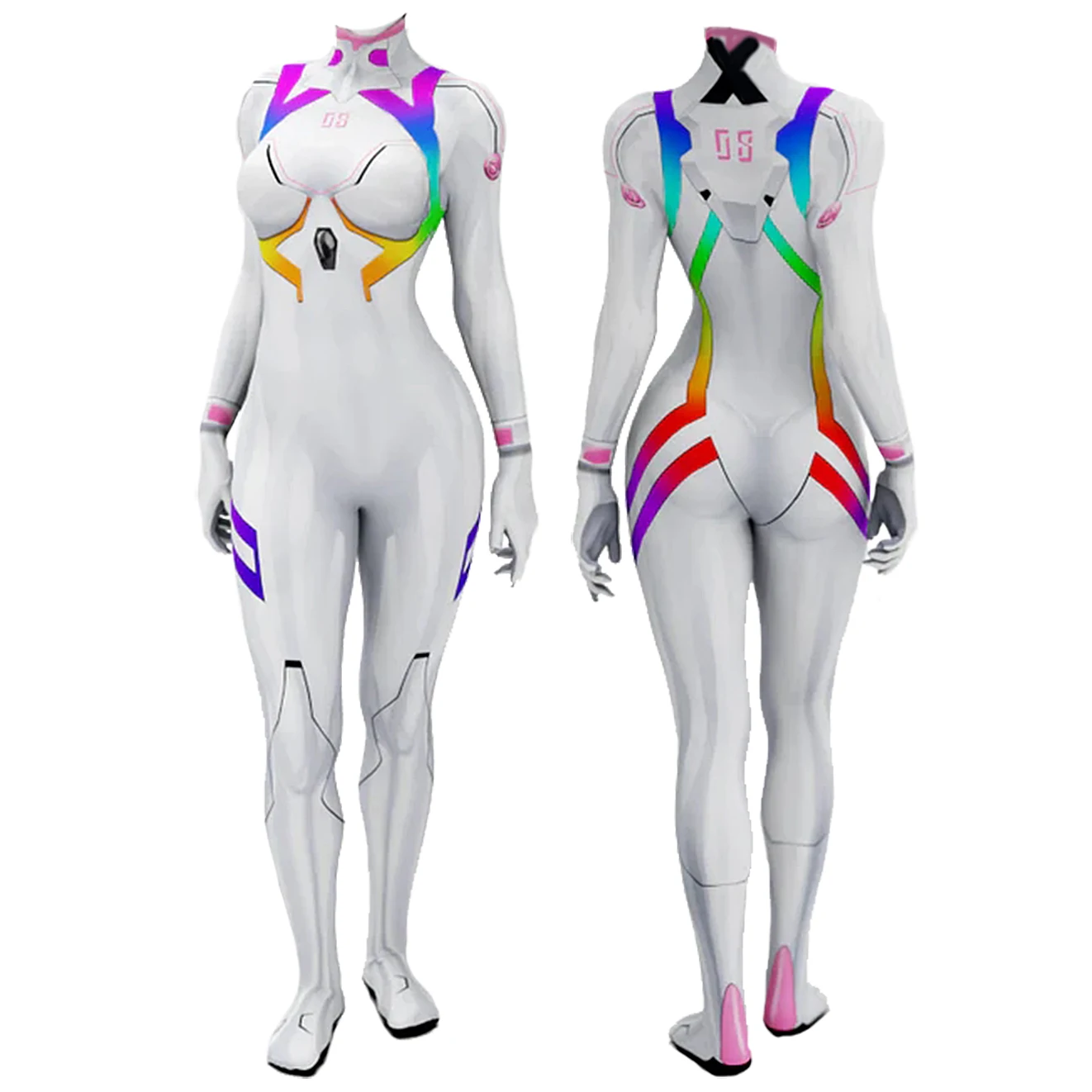 Neon Genesis Evangelion Asuka Langley Soryu Unit-02 Pilot Suit Cosplay Costume