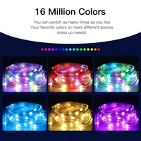 40M Led String RGB Light Smart Outdoor Festoon Party Leather Line IP65 Bluetooth Music Lamp String Fairy Lights Holiday Lighting - Image 4