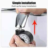 ล้อเลื่อนไร้เสียงอเนกประสงค์5ชิ้นสำหรับสำนักงานล้อฐานเก้าอี้ยางแบบนิ่มปลอดภัยลูกกลิ้งอุปกรณ์เหล็กเครื่องตกแต่งบ้านล้อเก้าอี้สำหรับโต๊ะทำงาน 5