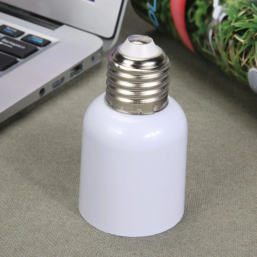 E27 to E40 Lamp Holder Base Practical E27 to E40 Socket Holder Adapter for Switching Lighting Accessories White 220-230V 1-2Pcs