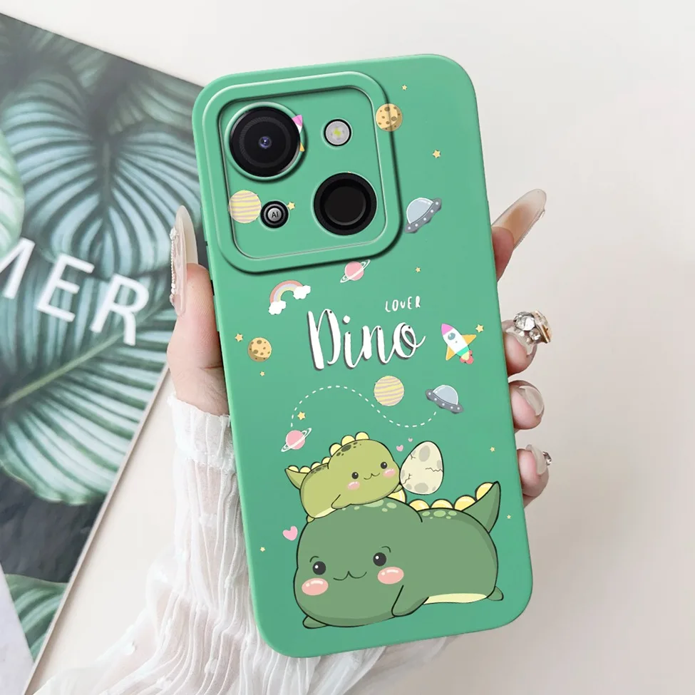 Cute Cat & Floral Silicone Phone Case - Stylish Protective Bumper