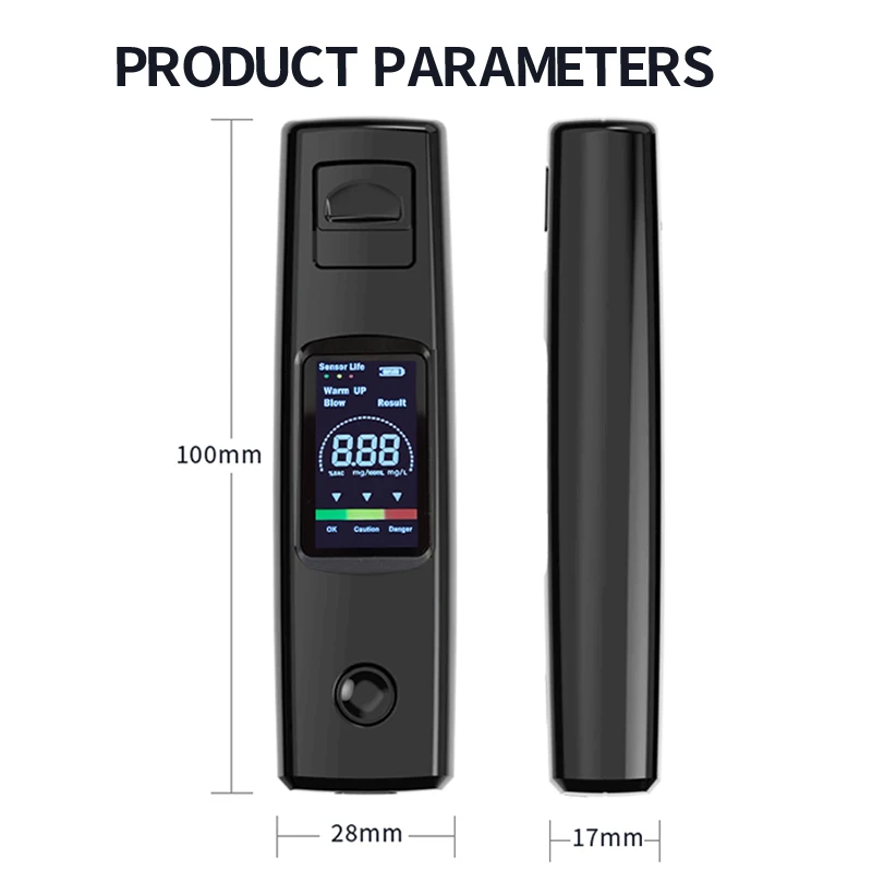 LCD Digital Display Breath Alcohol Tester Non-Contact Alcohol Meter Accuracy Breathalyzer Diagnostic Tool Type C Charging alcohol tester,breath alcohol tester