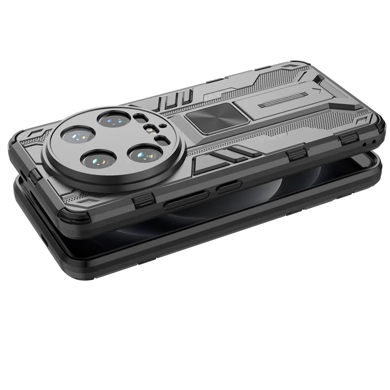 حافظة لهاتف Xiaomi Mi 14 Ultra حافظة فاخرة بحامل م...