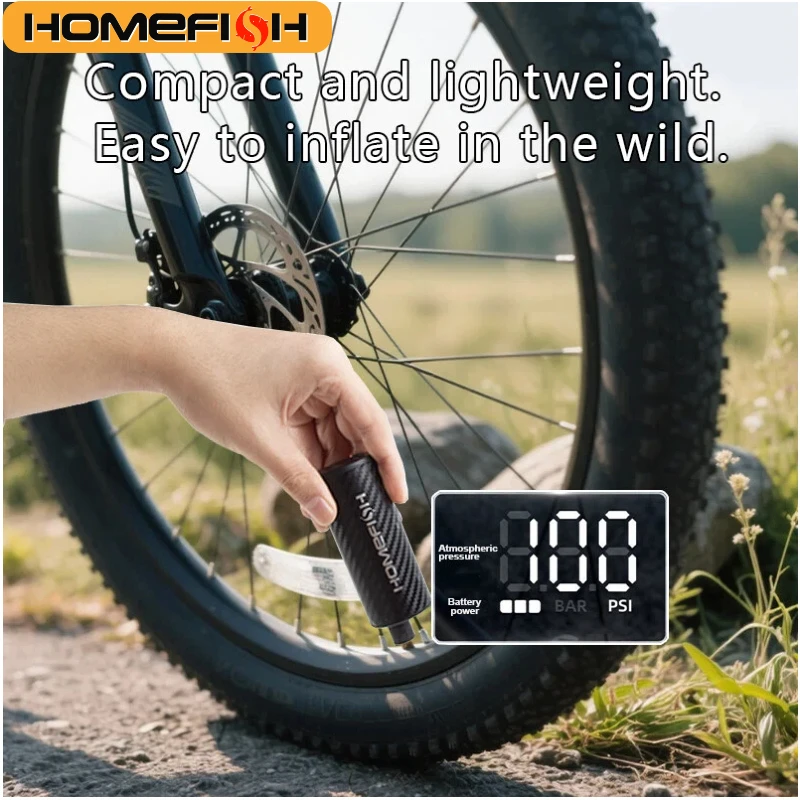 HOMEFISH Mini Pump Night Riding Warning Light