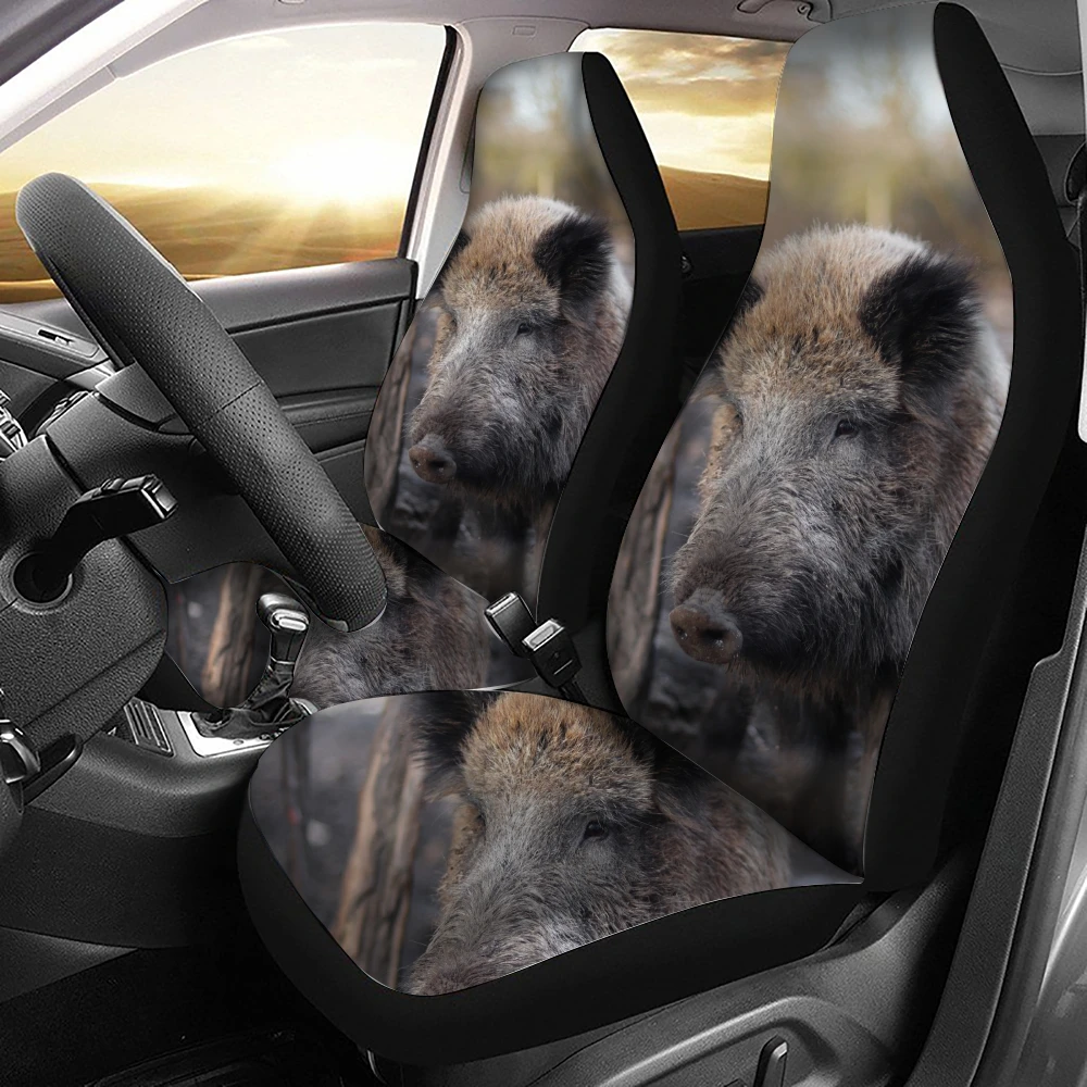 Wildschwein Tier Muster Auto Sitz Abdeckung Passt Die Meisten Auto Innen  Zubehör Set von 2 Universal Vorne Sitzbezüge - AliExpress