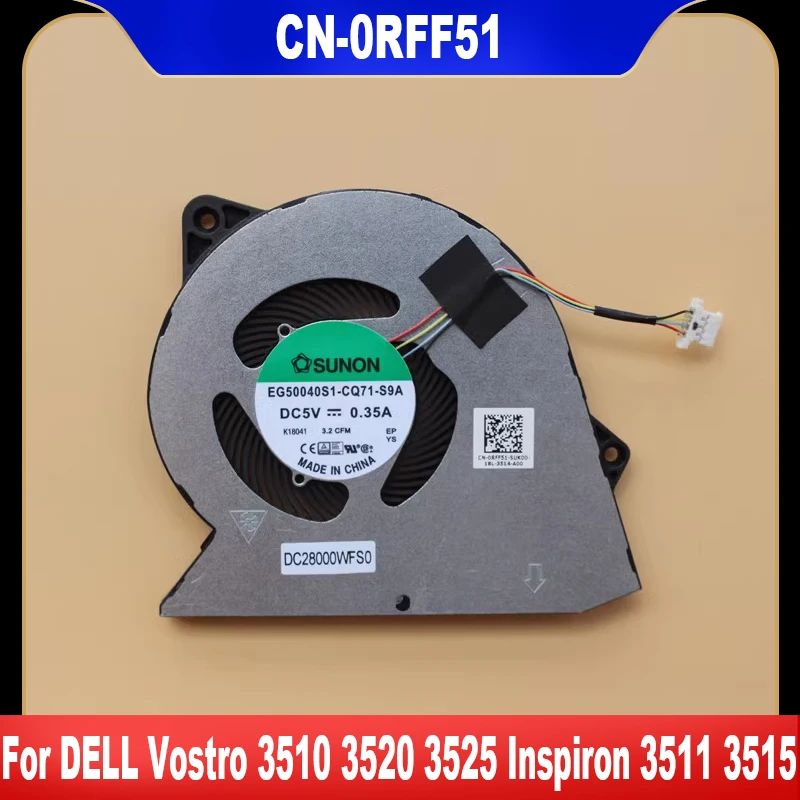 

Новый оригинальный кулер для ноутбука DELL Vostro 3510 3520 3525 Inspiron 3511 3515