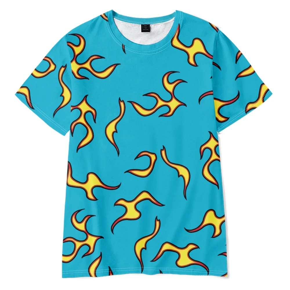 Fashion Colorful Fire Flame Shirts Beach Party 3d Print Hawaiian