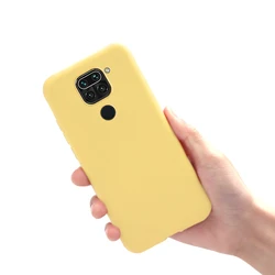 Liquid Bumper Soft TPU Protector Phone Case for Redmi 10X 4G (Yellow)