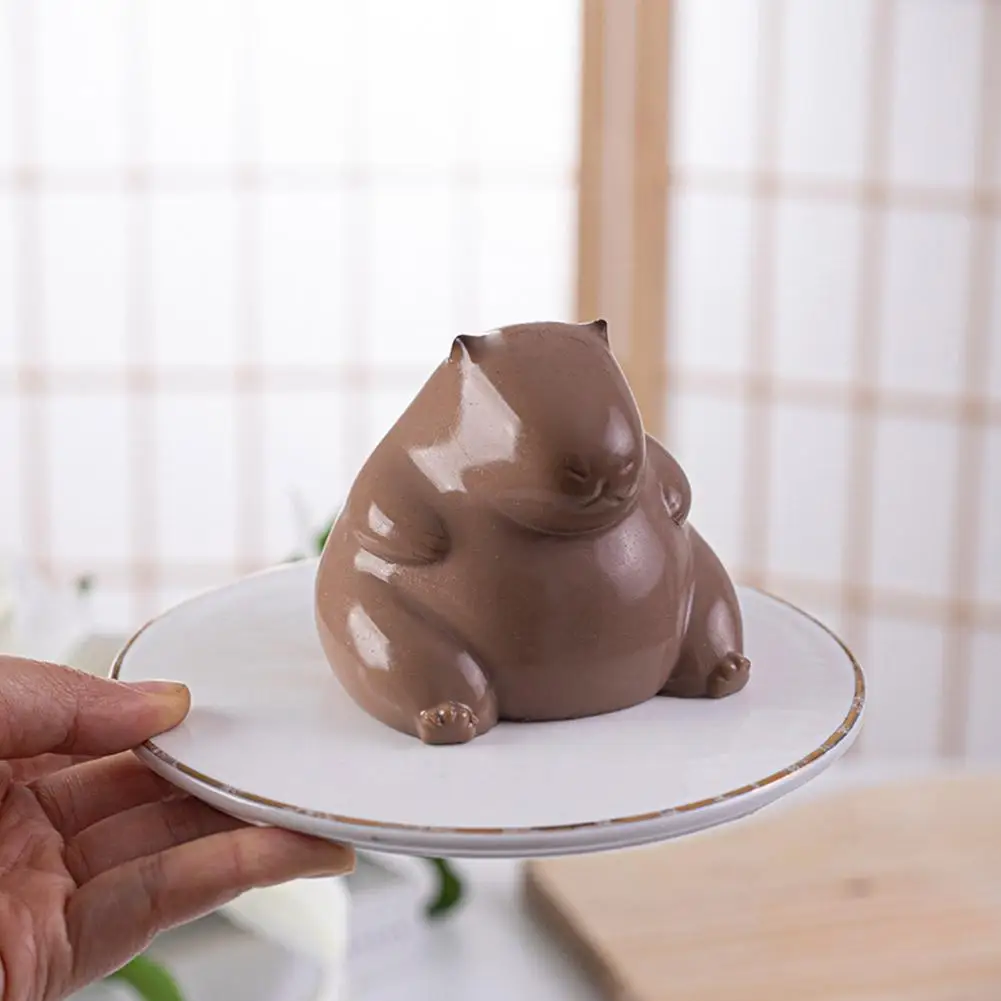 Silicone Mold Cute Capybara Milk Jelly Pudding Baking Candle Mould Home Baking Accessories