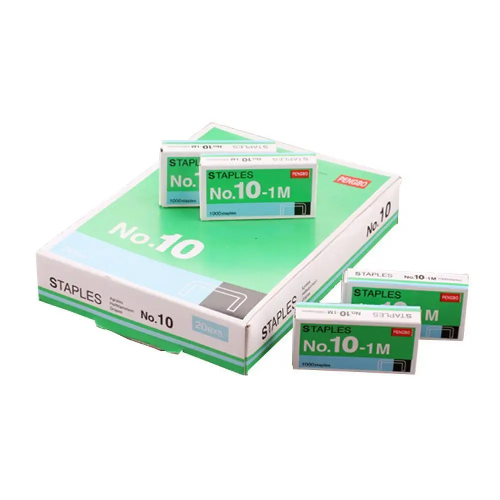 Metal Staples No.10 1000Pcs/Box Binding Office School Supplies Stationery Tools