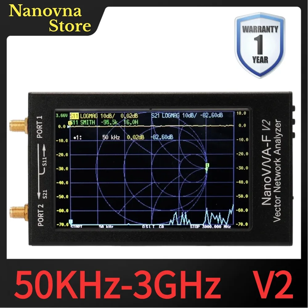 Analizzatore Di Rete NanoVNA-F V2 - 50kHz-3000MHz, Schermo 4.3", Con Batteria - Foto 5