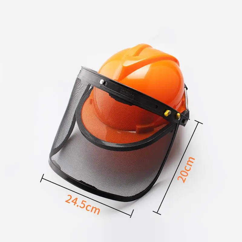 Forestry Safety Helmet with Wire Mesh Protective hat Chain Saw Helmet Forest Head Protection Heavy Duty Hard Hat