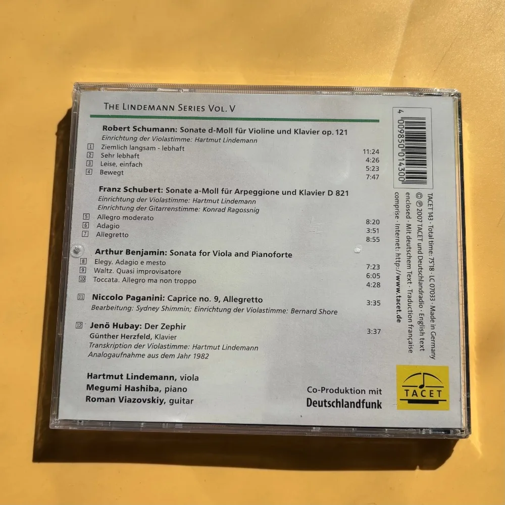 슈만 슈베르트 파가니니 바이올린 작품 CD 클래식 바이올린 음악 앨범 새 상품 밀봉 포장 재고 있음 즉시 배송 가능
