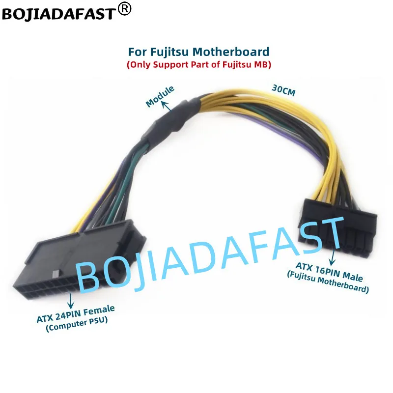 Atx Psu-cabo Adaptador Placa-mãe 24pin Fêmea para 16pin Macho para D3348-a13 D3230-a11 D3183-a14 D3162-a12 D3227-a12 0.3m - Imagem 5