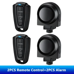 Wireless Anti - Theft Bicycle and Motorcycle Alarm with USB Rechargeable Remote - Waterproof Security System (A3)