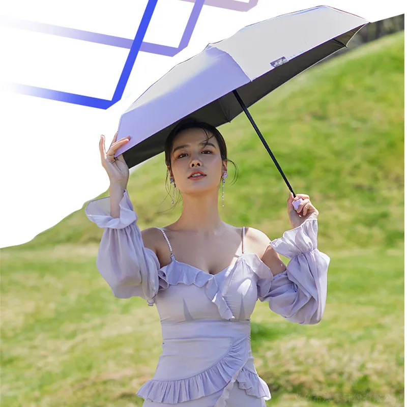 tijeras triste encuesta Mini paraguas de bolsillo para sol, sombrilla de bolsillo para lluvia,  parasol para sol soleado y lluvioso de doble uso, parasol de cápsula anti  ultravioleta - AliExpress