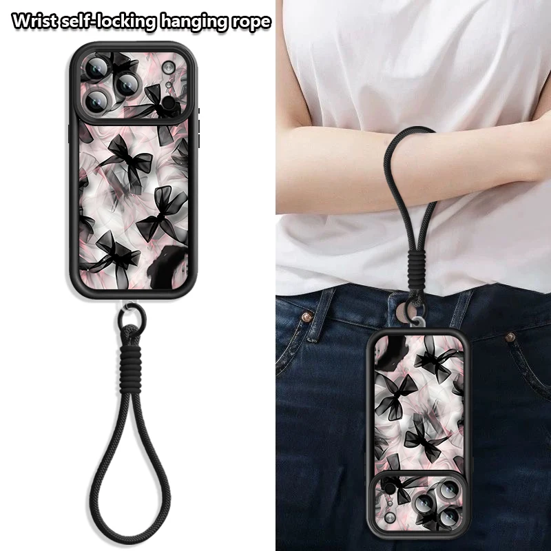 Vibrant Ribbon Bow Pattern Shockproof Phone Case - TPU Silicone Cover