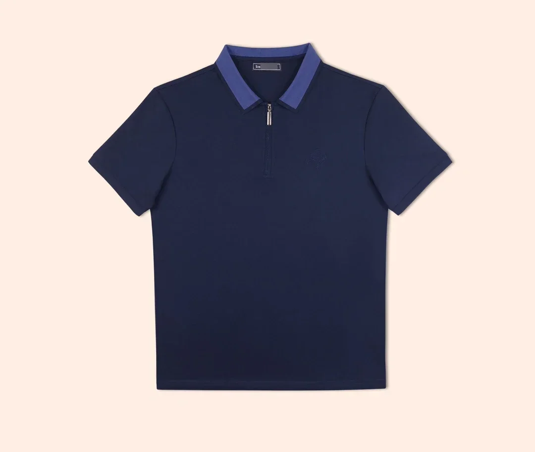 

2024 SIJITONGDA Shirt Silk Men 2024 Summer New Short Sleeve Breathable Thin Embroidery Quality Big SizeM -3XL