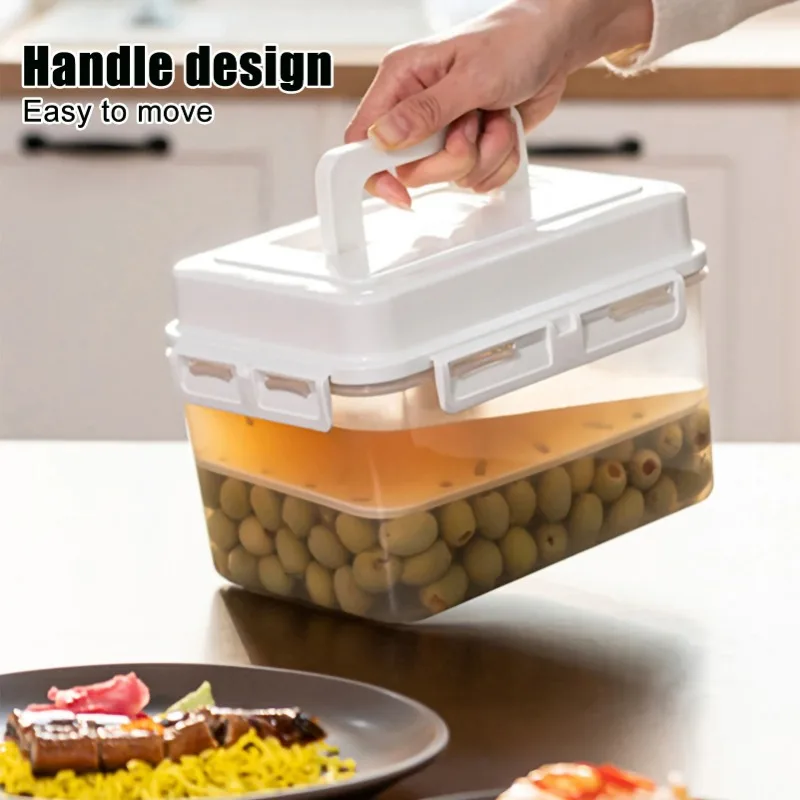 4L Pickle Jar Leakproof Pickle Fermentation Container For Gherkin Sauerkraut Olive And Kimchi Storage Container And Fermentation 5