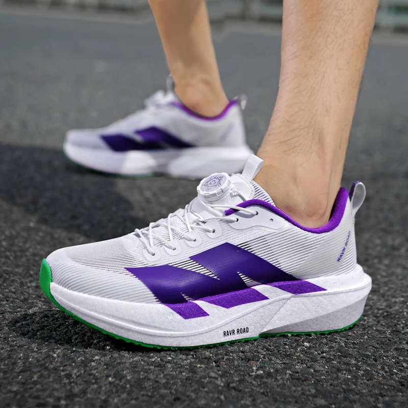 Neue Herren-Sneaker mit Carbonplatte, Outdoor-Sportschuhe mit weicher Sohle, Luftpolster und Mesh, leichte, rutschfeste Freizeit- und Paar-Tennisschuhe