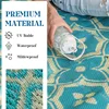 Bubble Kiss Outdoor Rugs for Patios Clearance 6'X9' Easy Cleaning Patio Picnic Carpet Portable Comfortable Hollow Woven Carpet 6