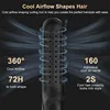 Multifunctional Cool Airflow Styler Professional 2 In 1 Hair Straightener And Curler Ptc Fast Heating Cool Air Hair Flat Irons 3