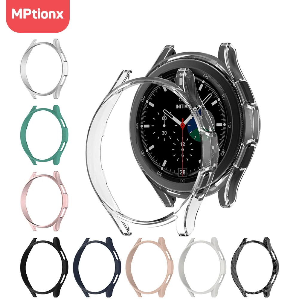 All-Around Protective Bumper Shell para Relógio, Capa para Samsung Galaxy Watch 4 Classic, 42mm, 46mm, PC Case, 6 Classic, 43mm, 47mm