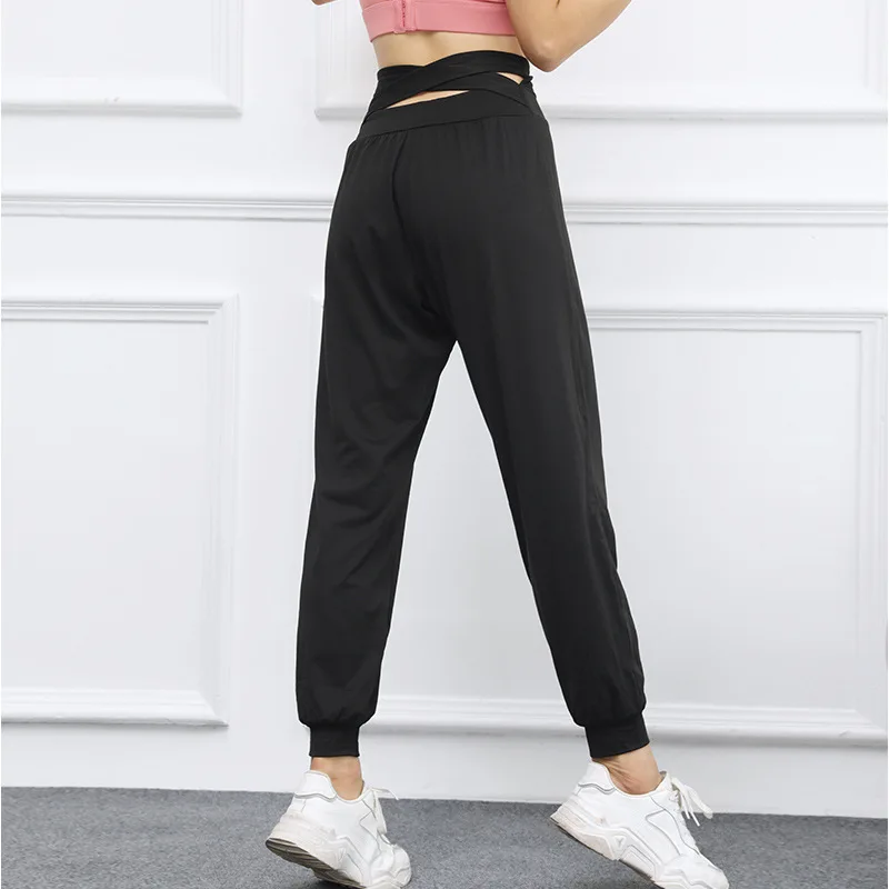 Relaxed Fit Yoga Pants Women Softness Joggers High Waist Back