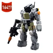 

Moc Technical Game Haloed Mech Soliders Figures Building Blocks Army Weapons Guns Model Assembled Toys for Children Kid Gifts