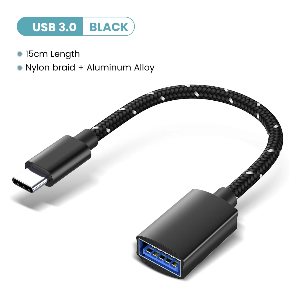 Adaptateur USBC (mâle) vers USB A (femelle) - 15 cm