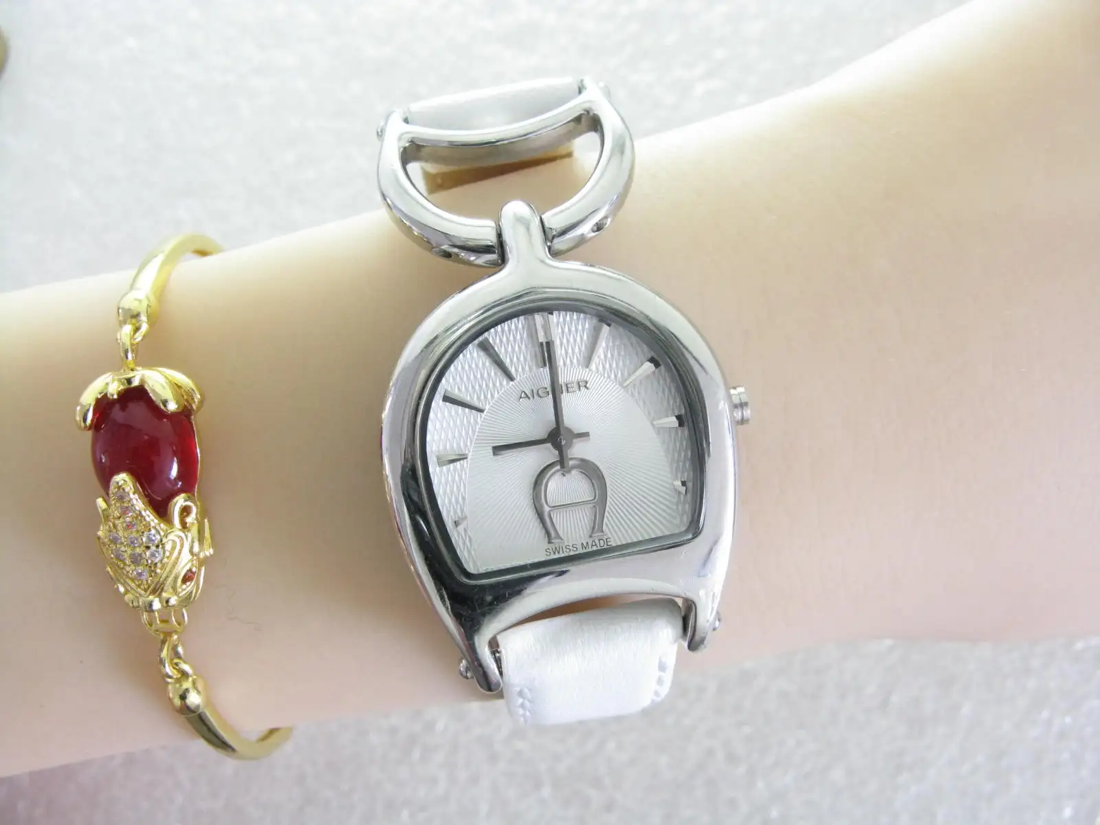 ★ADERERROR★ Cinder watch strap Beige 19mm TAN / BEIGE Sailcloth Canvas/Leather watch band strap