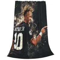 Neymar Art Blanket Fleece Warm Sofa Throw Blankets For Couch Bedding Outdoor Throws Bedspread Quilt 2