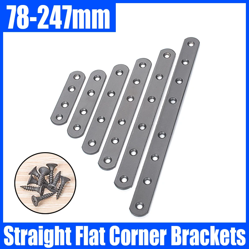 

4/10PCS Straight Flat Corner Brackets Flat Bracket Straight Angle Bracket Thickened Joint Bracket Fastener For Fixing Furniture