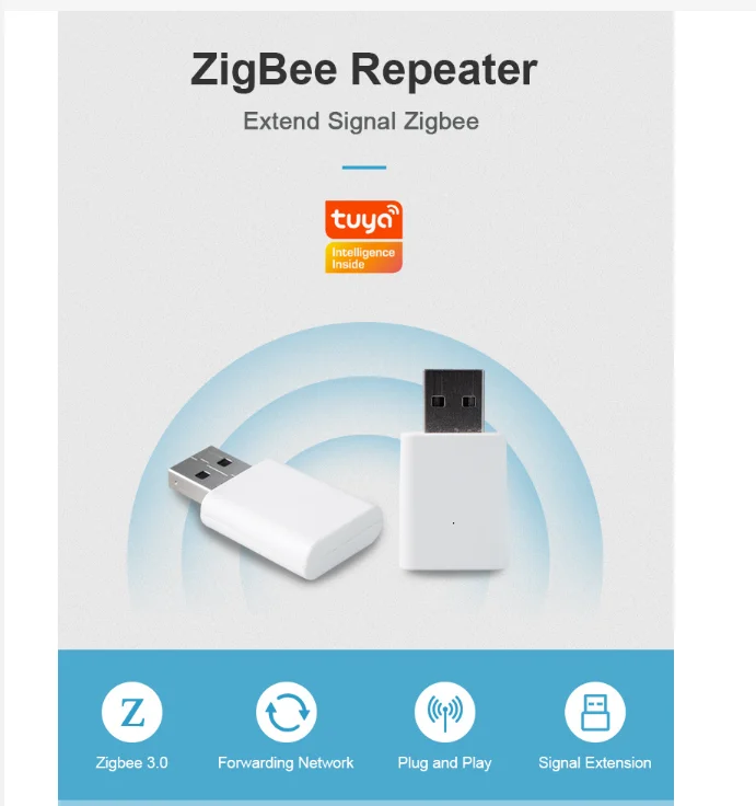 

Tuya Zigbee signal amplifier signal receiving through wall enhancement amplifier amplifier repeater ZMWL008