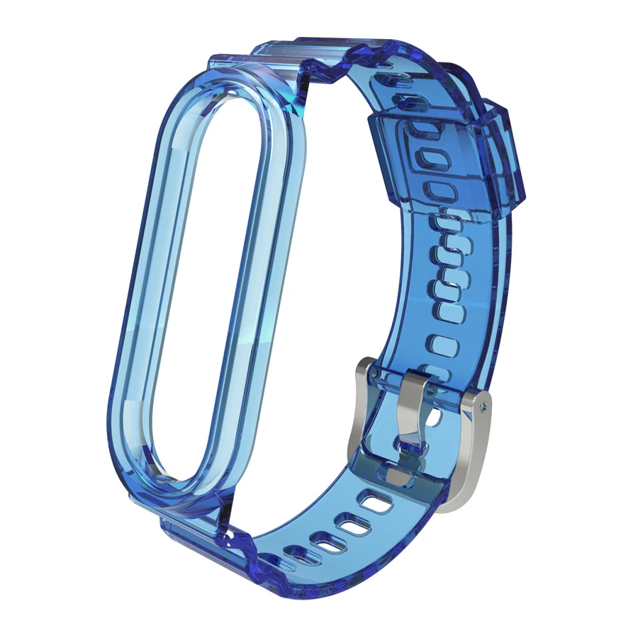Bracelet on Mi Band 5 6 7 Strap for Xiaomi Miband 4 3 Silicone Sports Wristband Glacier Style silicone wrist strap,fitness tracker strap,silicone watch strap,silicone watch band,watch strap,smart bracelet strap