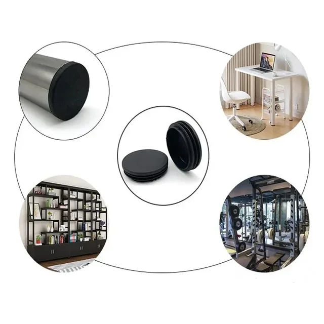 Tapones Para Tubos De Hierro M METERXITY 50-Pack , Tapones Cuadrados De Plástico De 32 X 32 Mm Para Patas De Silla/Taburete De Bar/Equipos De Fitness, Tapones Para Pisos De Valla Tapones