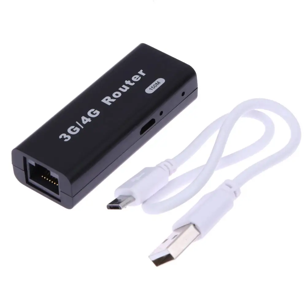 Portable Mini 3G/4G WiFi Wlan Hotspot AP Client 150Mbps RJ45 USB Wireless Router Mac iOS Windows Linux Android