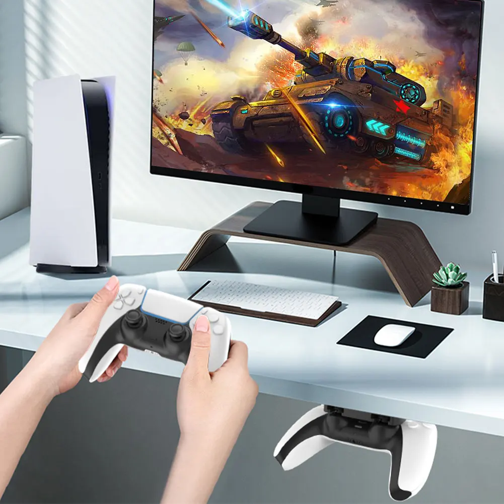 Portable Controller Handle Bracket for PS5 PS4 PS 4 5 Game Console Hanging Storage Rack Holder Stand