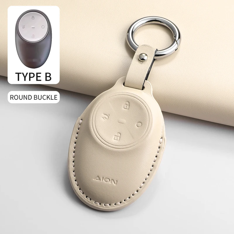 PU Leather Car Remote Key Cover Accessorie For GAC AION Y Plus S V LX IA5 Auto K