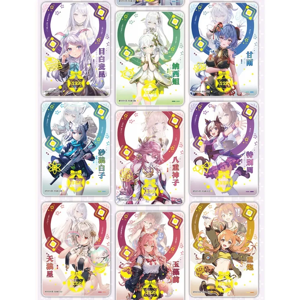 Goddess Story Flower Girl Collection Card Anime Game Asuka Florian Alicia Colorful Special Flash Card Birthday Gift For Children 5