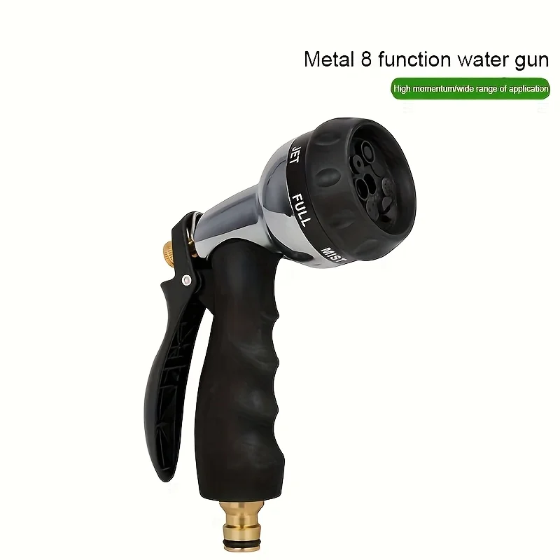 1pc high-pressure water spray gun nozzle, 16mm quick connect, 3/4 inch thread, plastic, used for lawns, gardens, car wash 6